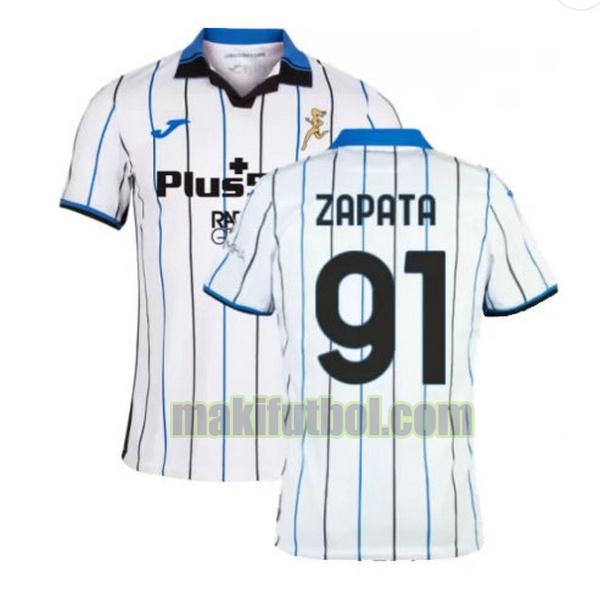 camisetas atalanta b.c 2021 2022 segunda zapata 91 blanco