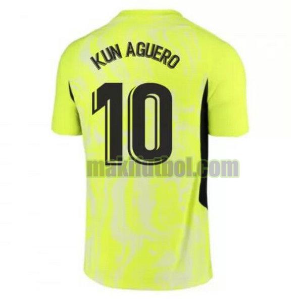 camisetas atletico madrid 2020-2021 tercera kun aguero 10 verde