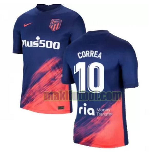 camisetas atletico madrid 2021 2022 segunda correa 10 azul negro