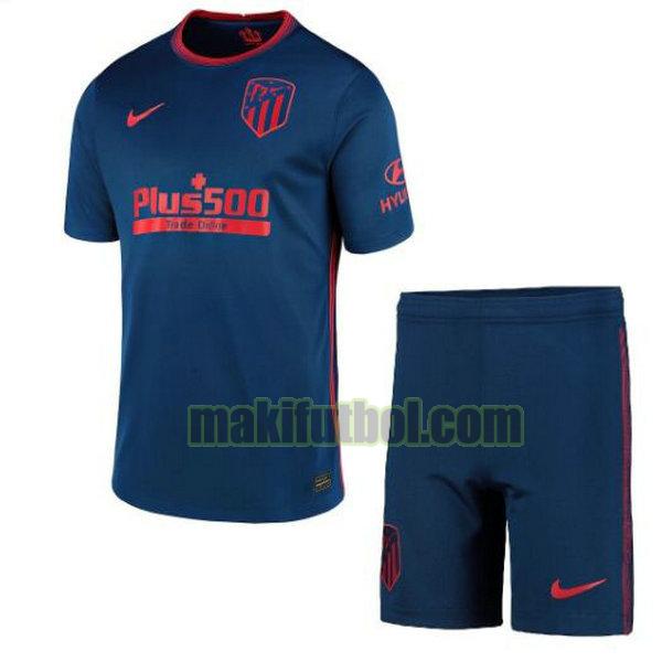 camisetas atletico madrid niño 2020-2021 segunda azul