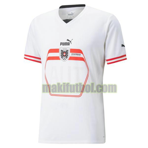 camisetas austria 2022 segunda tailandia blanco