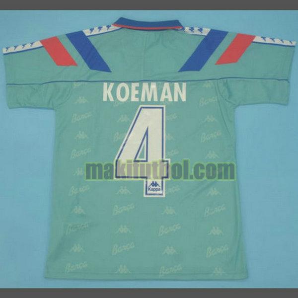 camisetas barcelona 1992-1995 segunda koeman 4 azul