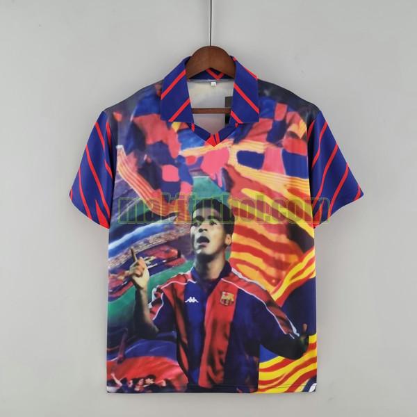 camisetas barcelona 1993 1994 romario azul rojo