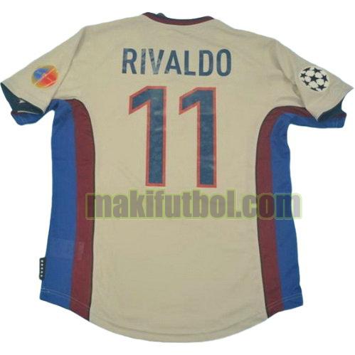 camisetas barcelona 1999-2000 segunda rivaldo 11