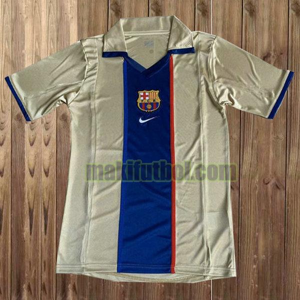 camisetas barcelona 2002-2003 segunda amarillo