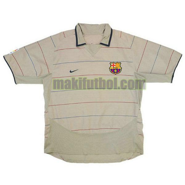 camisetas barcelona 2003-2004 segunda amarillo