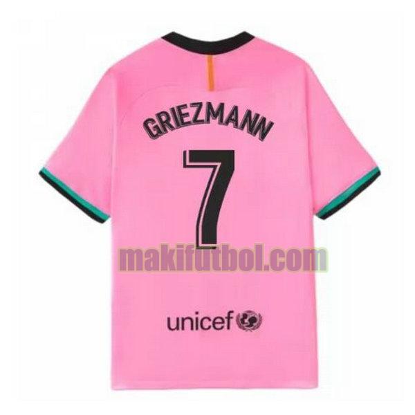 camisetas barcelona 2020-2021 tercera griezmann 7 rosa