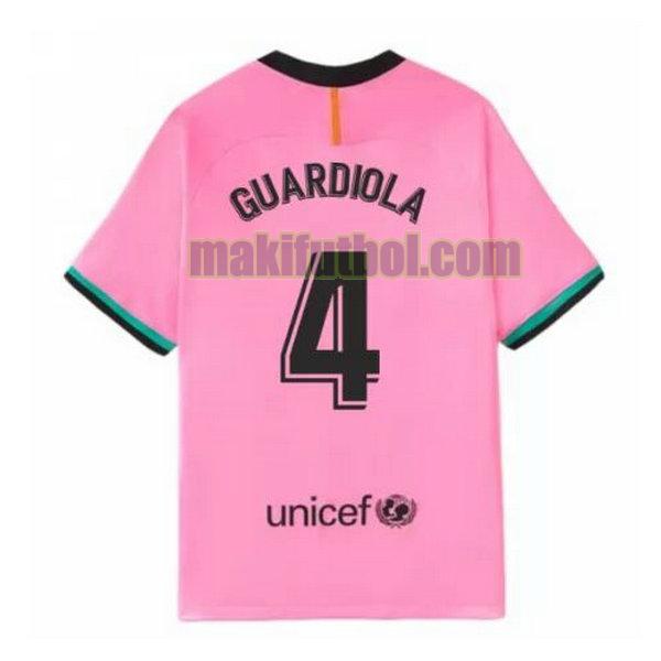 camisetas barcelona 2020-2021 tercera guardiola 4 rosa