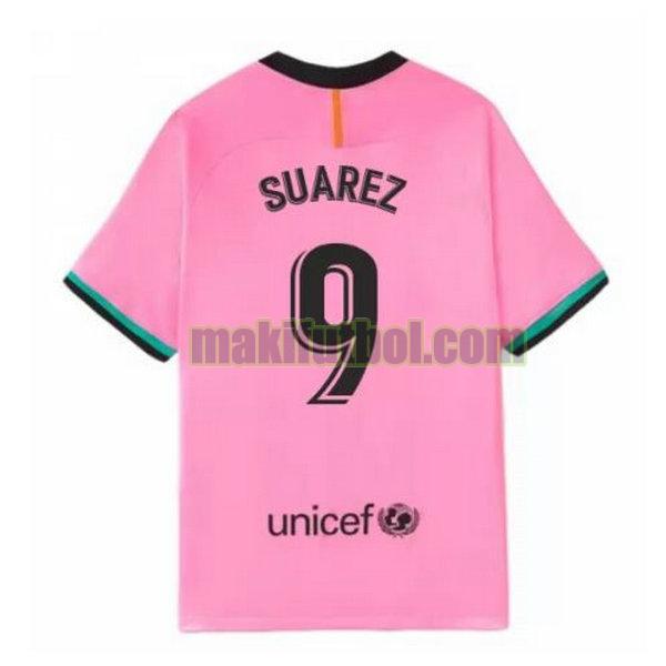 camisetas barcelona 2020-2021 tercera suarez 9 rosa