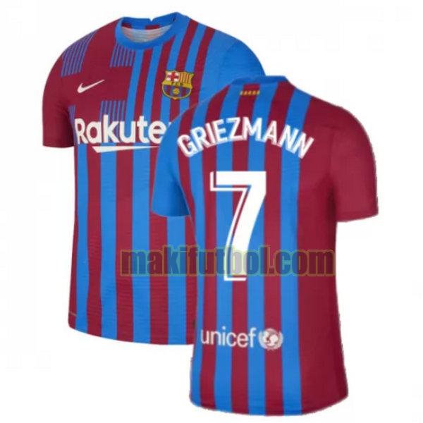 camisetas barcelona 2021 2022 primera griezmann 7 rojo blanco