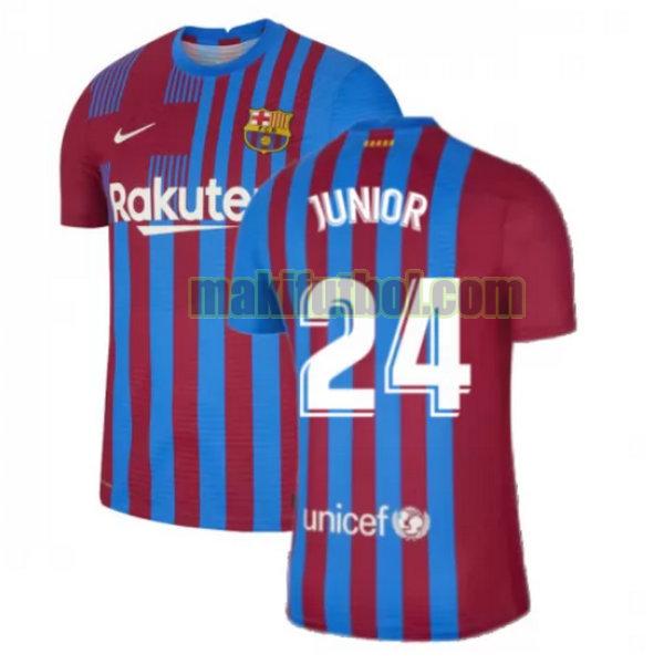 camisetas barcelona 2021 2022 primera junior 24 rojo blanco