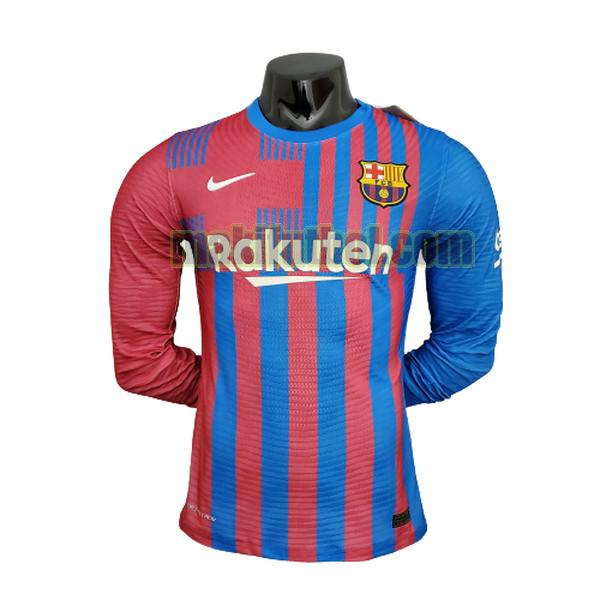 camisetas barcelona 2021 2022 primera ml player azul rojo