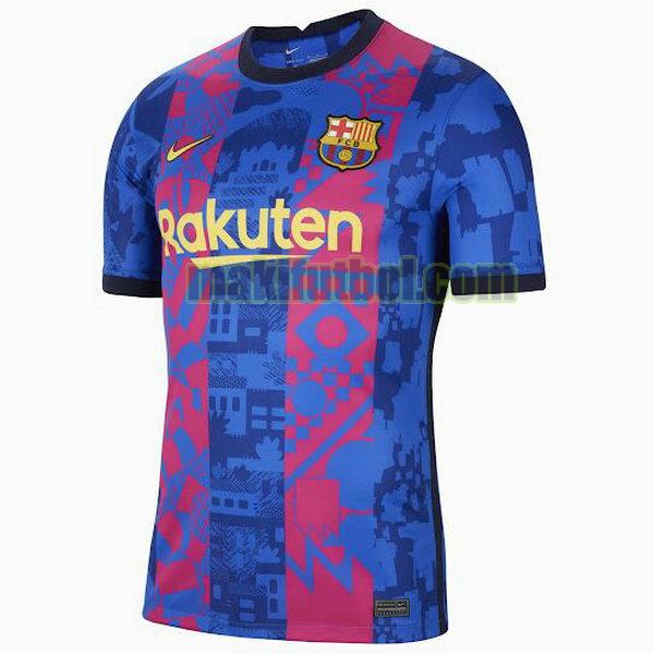 camisetas barcelona 2021 2022 tercera equipacion azul