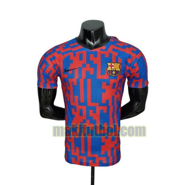 camisetas barcelona 2022 2023 pre match player rojo azul