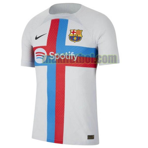 camisetas barcelona 2022 2023 tercera tailandia blanco