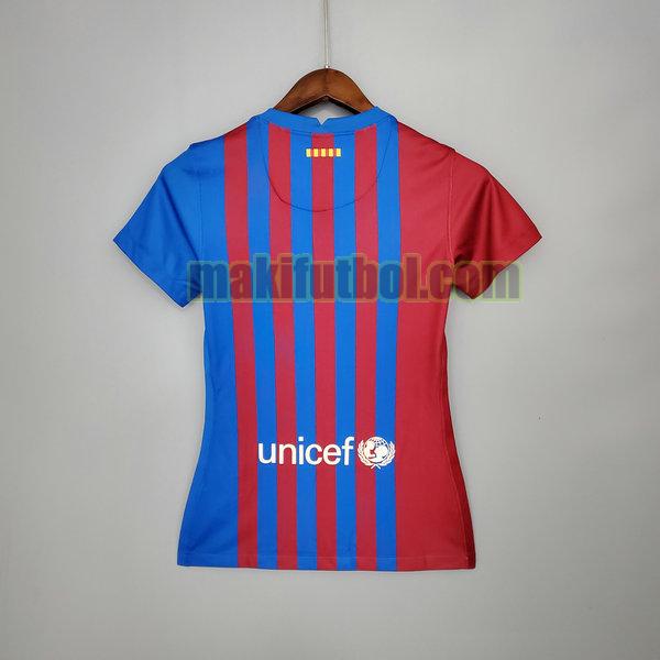 camisetas barcelona mujer 2021 2022 primera rojo azul