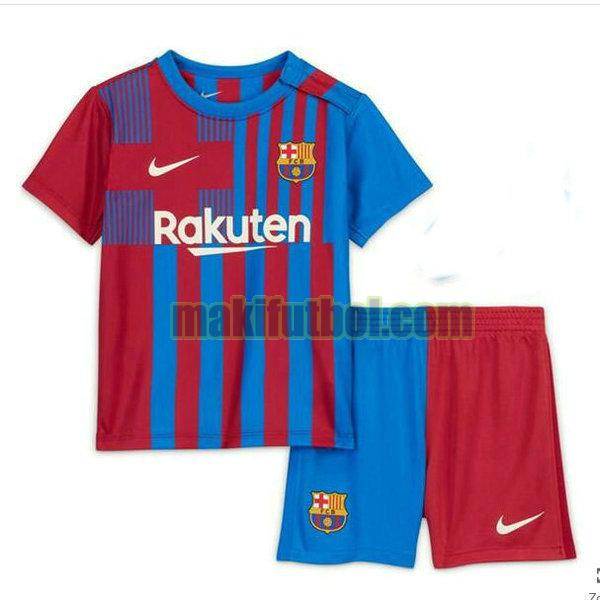 camisetas barcelona niño 2021 2022 primera rojo azul