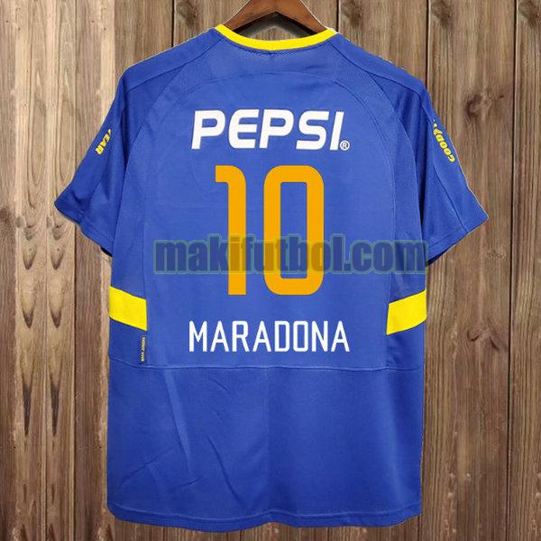 camisetas boca juniors 2003-2004 primera maradona 10 azul