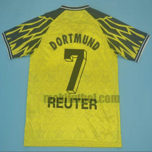 camisetas borussia dortmund 1994-1995 primera reuter 7 amarillo
