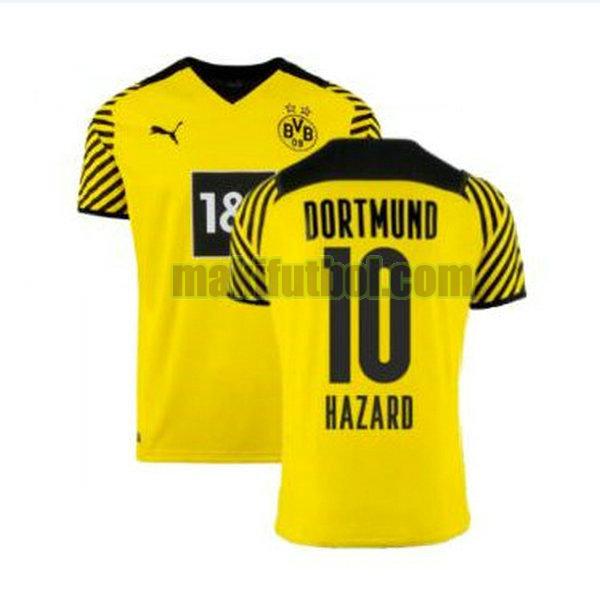 camisetas borussia dortmund 2021 2022 primera hazard 10 amarillo