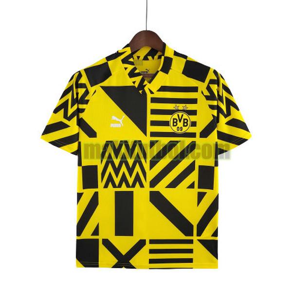 camisetas borussia dortmund 2022 2023 pre match amarillo negro