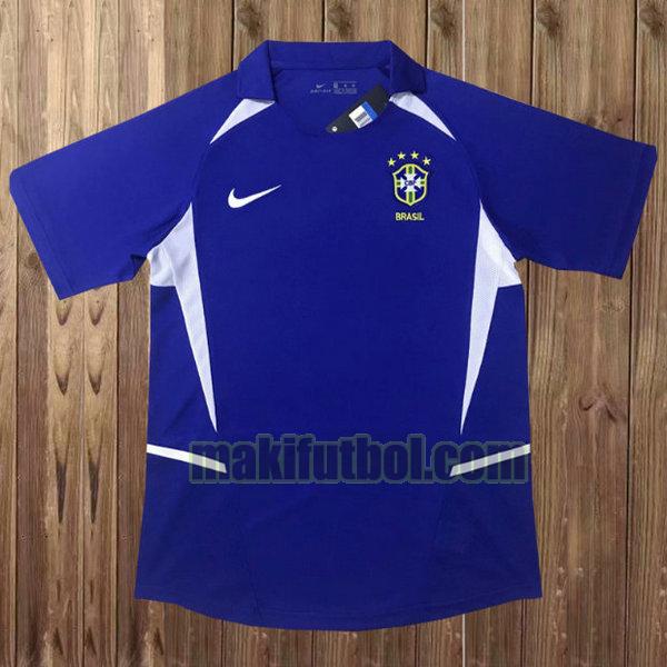 camisetas brasil 2002 segunda azul