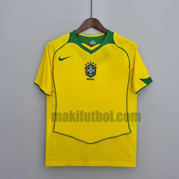 camisetas brasil 2004 2006 primera amarillo