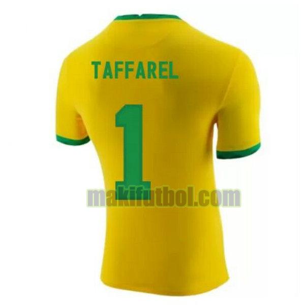 camisetas brasil 2020-2021 primera taffarel 1 amarillo