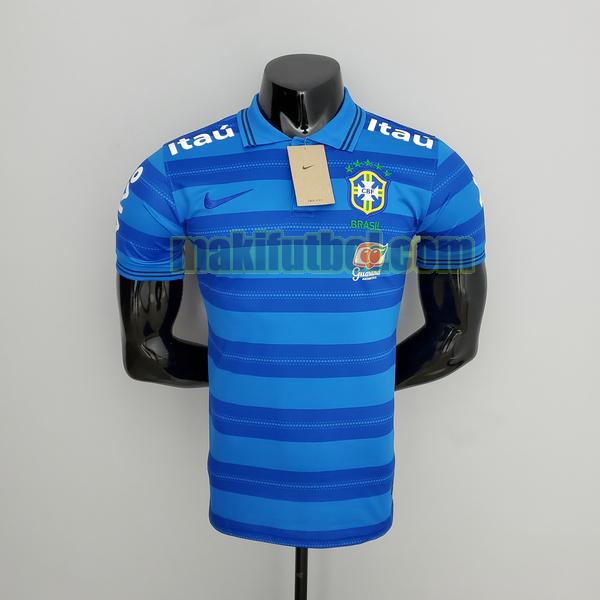 camisetas brasil 2021 22 futsal segunda player azul