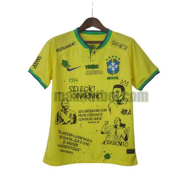 camisetas brasil 2022 graffiti board amarillo
