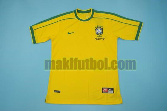 camisetas brasil copa mundial 1998 primera