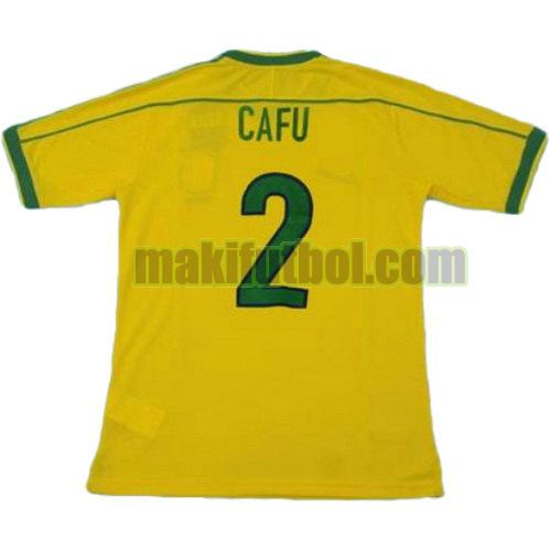 camisetas brasil copa mundial 1998 primera cafu 2
