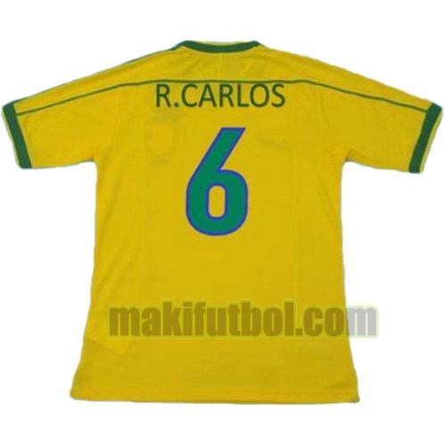 camisetas brasil copa mundial 1998 primera roberto carlos 6