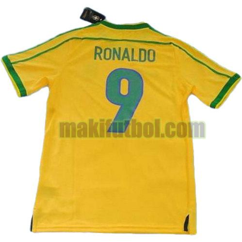 camisetas brasil copa mundial 1998 primera ronaldo 9