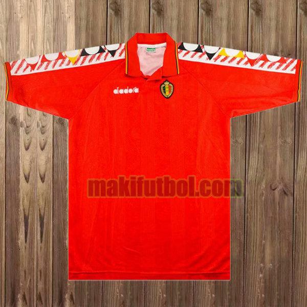 camisetas bélgica 1994-1996 primera rojo