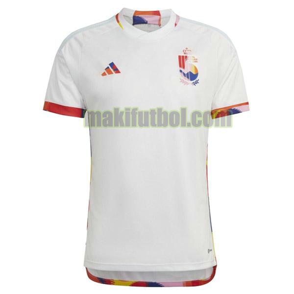 camisetas bélgica 2022 2023 segunda blanco