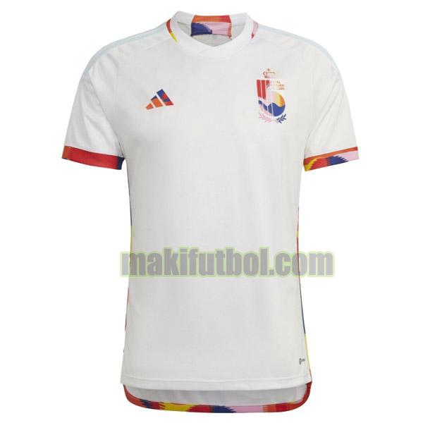 camisetas bélgica 2022 2023 segunda tailandia blanco