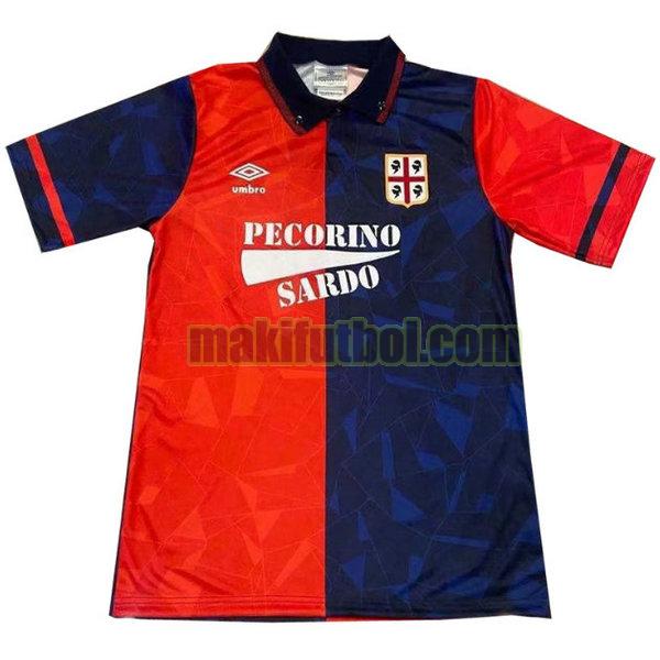 camisetas cagliari calcio 1992-1993 primera rojo