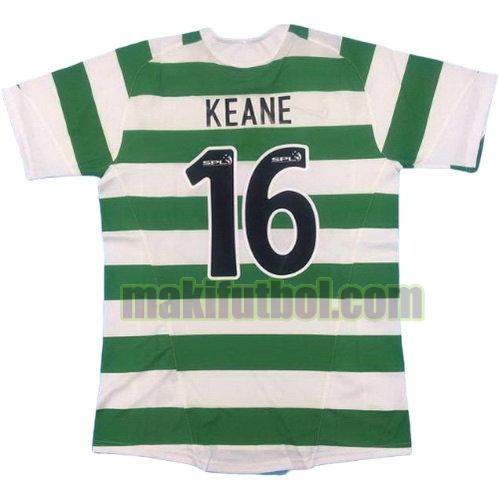 camisetas celtic 2005-2006 primera keane 16