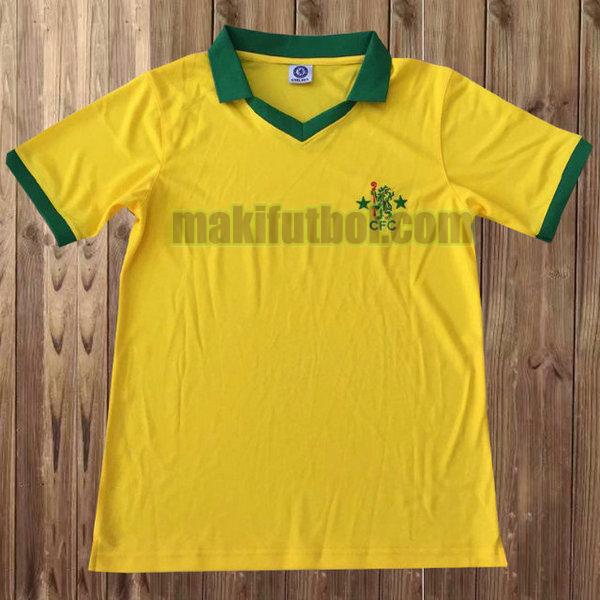 camisetas chelsea 1980 segunda amarillo