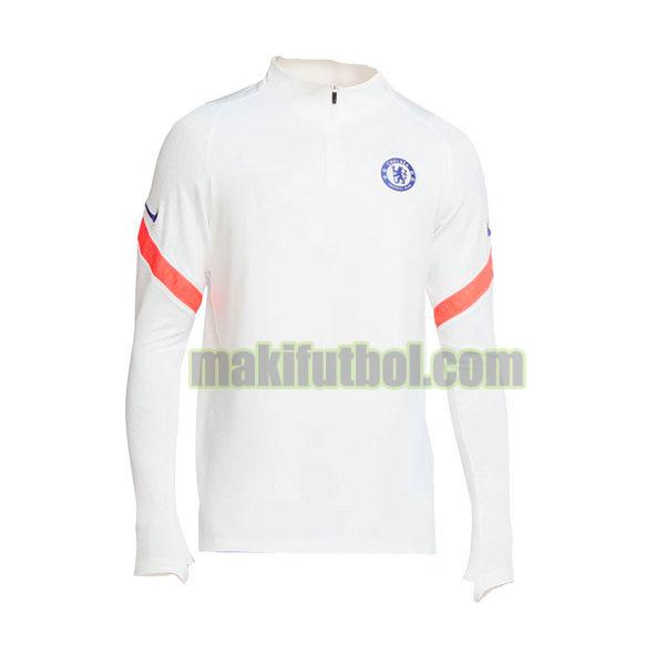 camisetas chelsea 2020-2021 training ml blanco