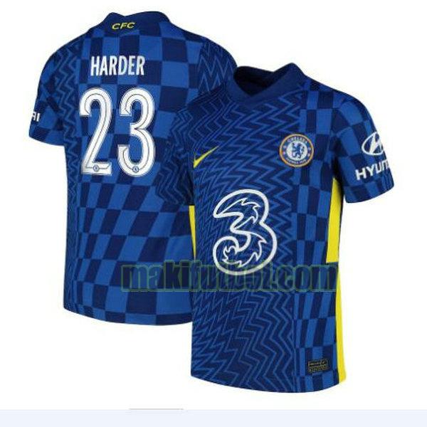 camisetas chelsea 2021 2022 primera harder 23 azul