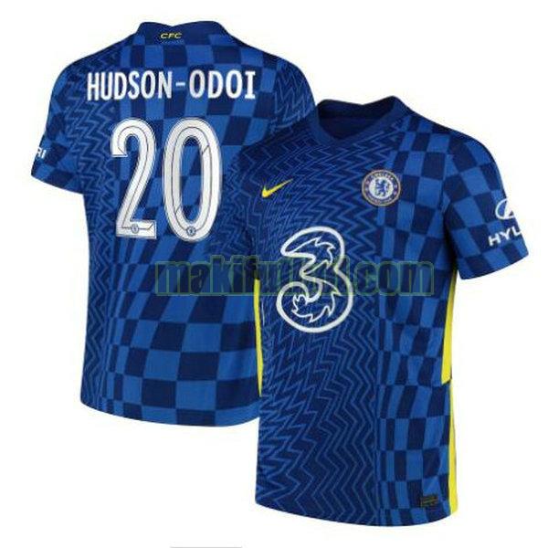 camisetas chelsea 2021 2022 primera hudson odoi 20 azul