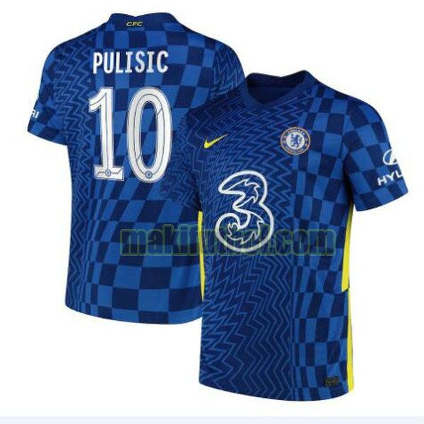 camisetas chelsea 2021 2022 primera pulisic 10 azul