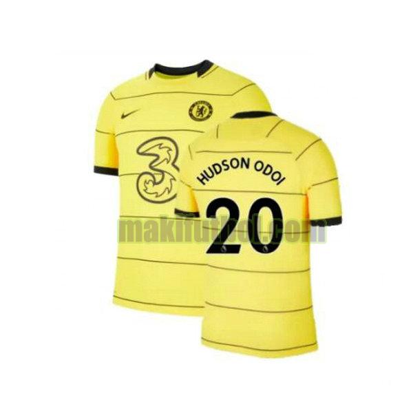 camisetas chelsea 2021 2022 tercera hudson odoi 20 amarillo