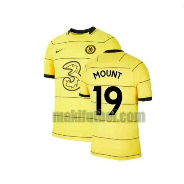 camisetas chelsea 2021 2022 tercera mount 19 amarillo