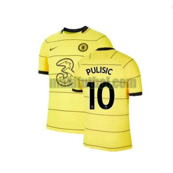 camisetas chelsea 2021 2022 tercera pulisic 10 amarillo