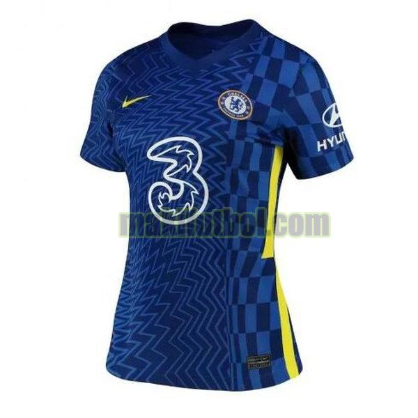 camisetas chelsea mujer 2021 2022 primera azul