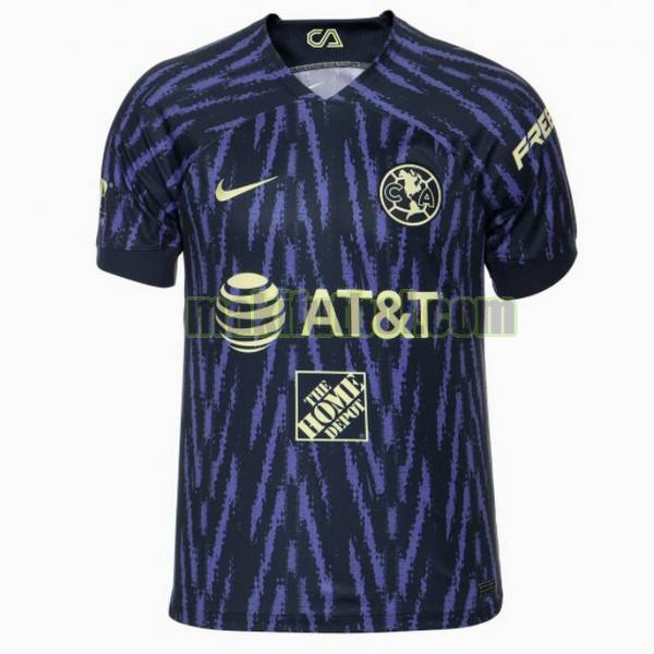 camisetas club america 2022 2023 segunda tailandia azul negro
