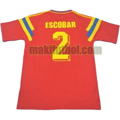 camisetas colombia 1990 primera escobar 2